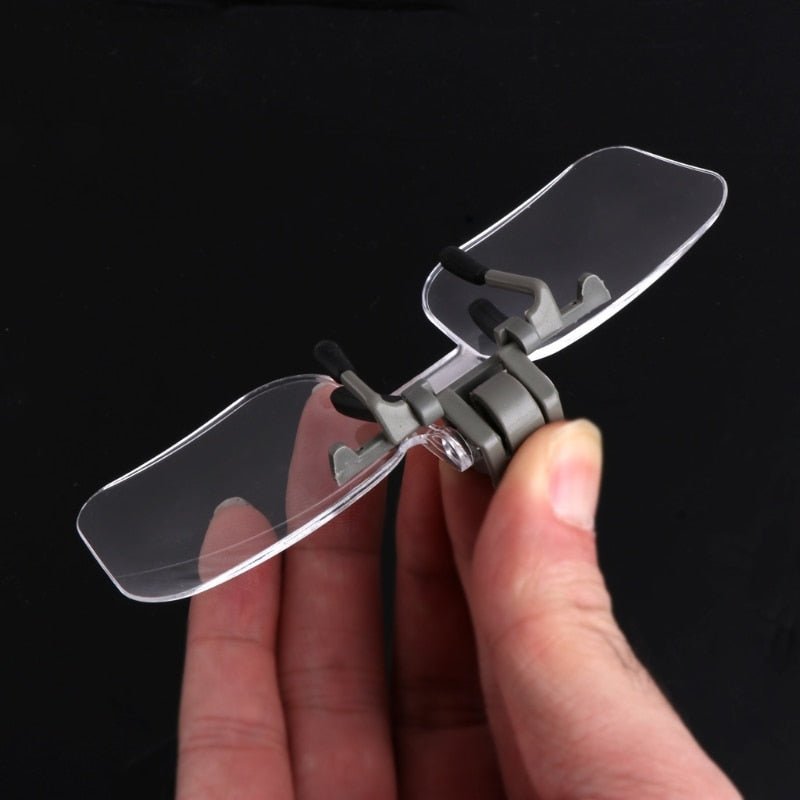 Clip - On Magnifier For Eyeglasses - Neat and Handy