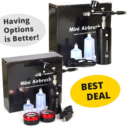 Mini Airbrush With Compact Compressor - Hobbyist Edition - Neat and Handy